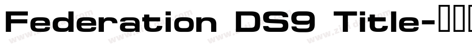 Federation DS9 Title字体转换